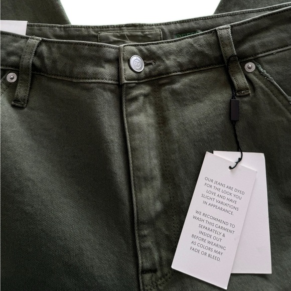 Seven7 7.7 Olive Green Carpenter Mid-Rise Jeans size 30 - Picture 5 of 15
